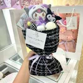 Buket boneka hampers bouquet boneka bunga & cokelat milka READY STOCK - valentine ulang tahun wisuda kado buket nikahan