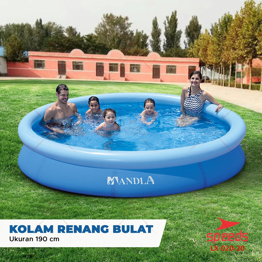 SPEEDS Kolam Renang Anak dan Bayi Kolam Mandi Anak Model Bulat PVC Swimming Pool Kolam Mandi Bola 020-20